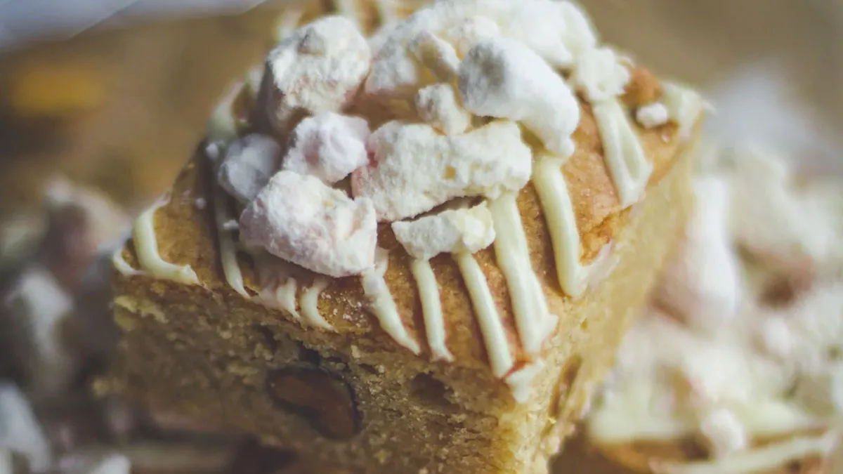 Blondie citroen pistache recept
