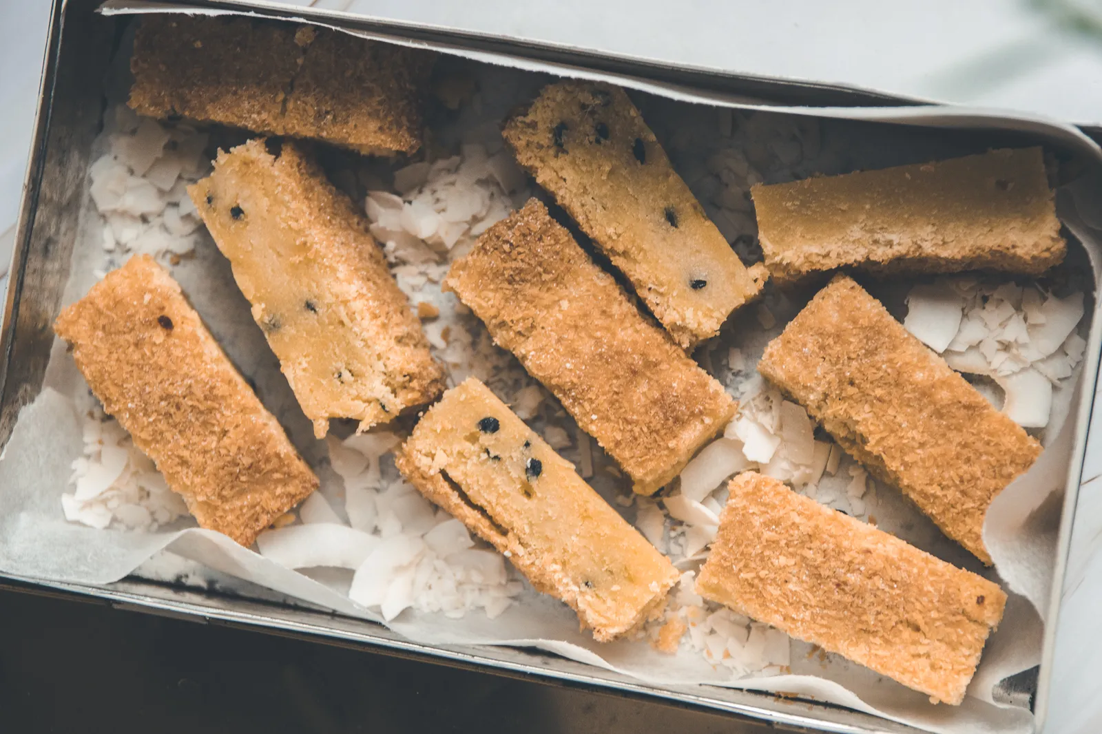 Boterkoek passievrucht/kokos recept