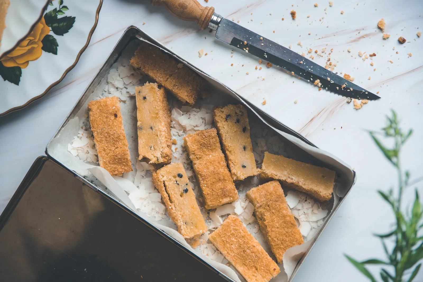 Boterkoek passievrucht/kokos recept