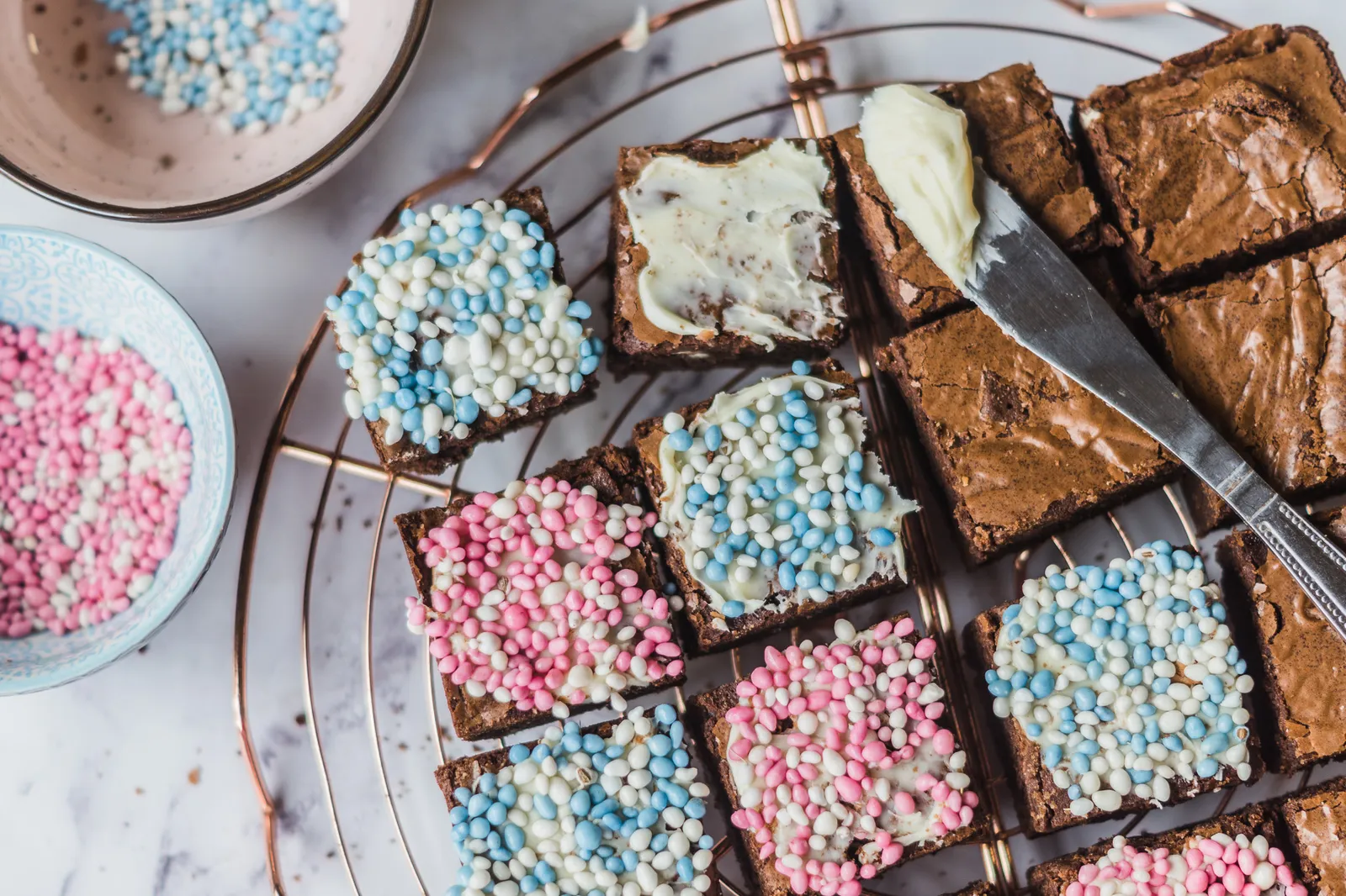Geboorte brownies recept